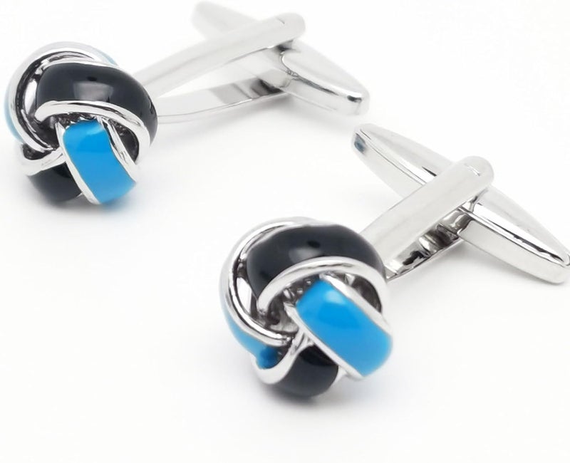 Jonwo Knot Cufflinks in Gift Box Cuff Links for Men Lady Daily Wear Business Wedding Party Tuxedo Shirt Birthday Gift - Image 5